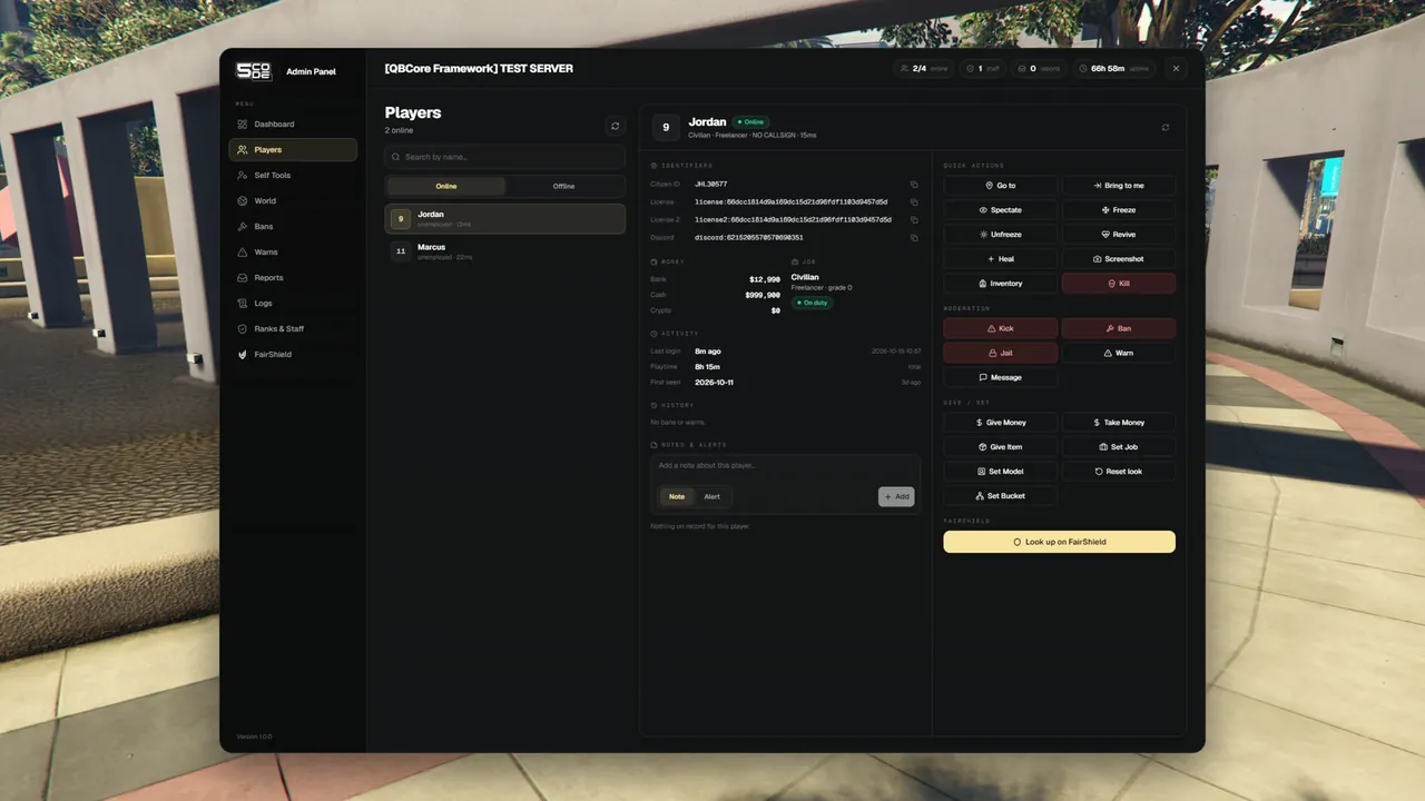 A player profile