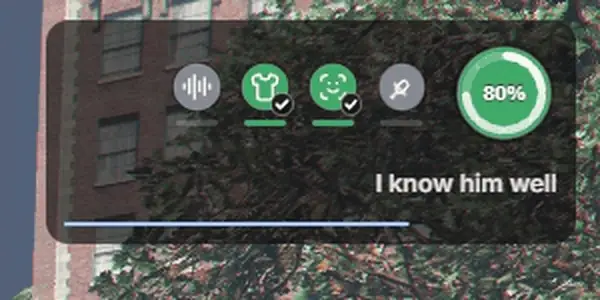 The HUD when the mask goes on